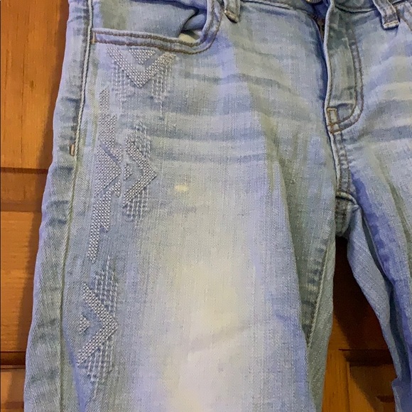 Light Blue American Eagle Skinny Jeans size 4 - Picture 2 of 4